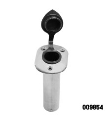 Stainless Steel 90° Rod Holder (With PVC Cap and Flange Washer)