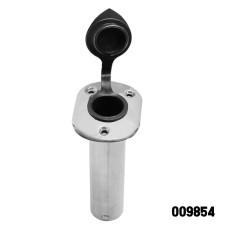 Stainless Steel 90° Rod Holder (With PVC Cap and Flange Washer)