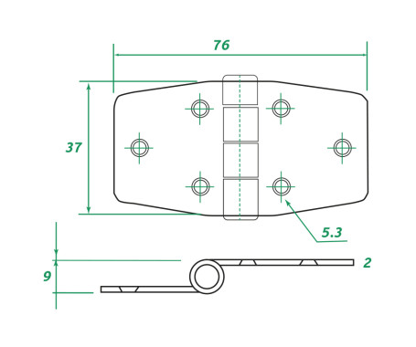 AAA - Stainless Steel Hinge 304