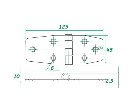 AAA - Stainless Steel Hinge 304