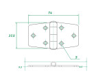 AAA - Stainless Steel Hinge 304