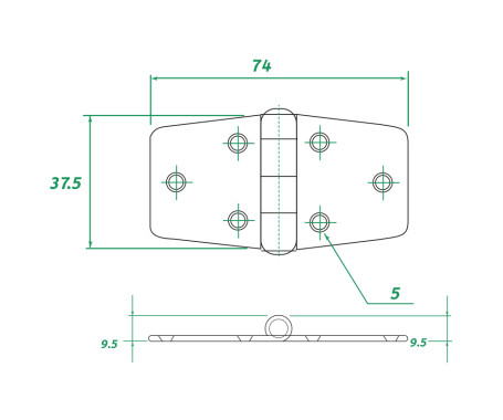 AAA - Stainless Steel Hinge 304