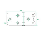 AAA - Stainless Steel Hinge 304