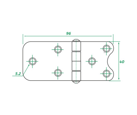 AAA - Stainless Steel Hinge 304