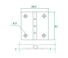 AAA - Stainless Steel Hinge 304