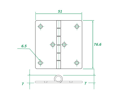 AAA - Stainless Steel Hinge 304