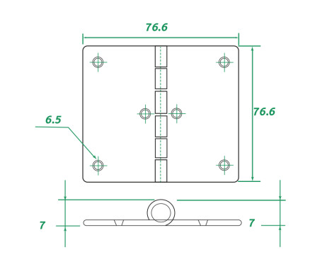 AAA - Stainless Steel Hinge 304