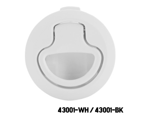 AAA - Lift Handle Flush Latch - White