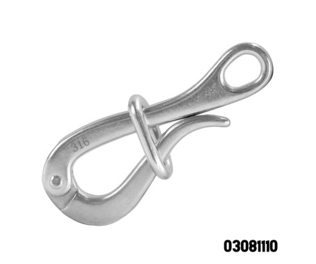 1/2" Pelican Hook, AISI 316 Stainless Steel
