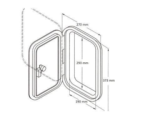 CANSB - Hatch 180° (373mm x 270mm)