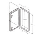 CANSB - Rectangular Hatch - 180 Degree Opening
