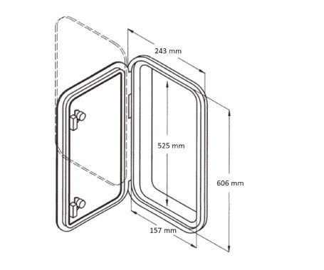 CANSB - Hatch 180° (606mm x 243mm)