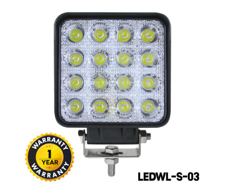 OSRAM LED Work Lights (48W Square Waterproof 3W LED*16)