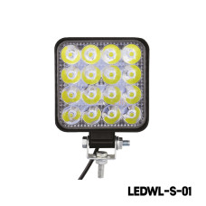 16 LED Square Waterproof Work Light - 48W