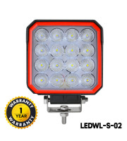 OSRAM LED Work Lights (48W Square Waterproof 16 LED)