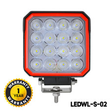 OSRAM LED Work Lights (48W Square Waterproof 16 LED)
