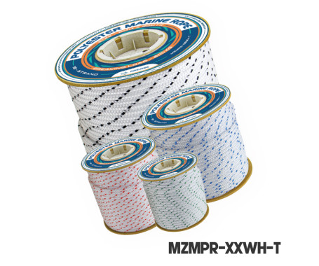 MAZUZEE - Polyester Marine Rope - ( 90 Meter Spool)