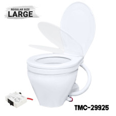 TMC - New Round Base Electric Marine Toilet with Designed Cover 