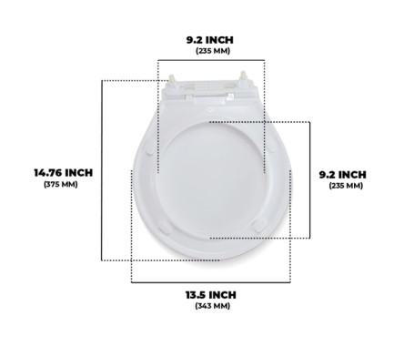 TMC - Compact Size - Toilet Seat with Cover