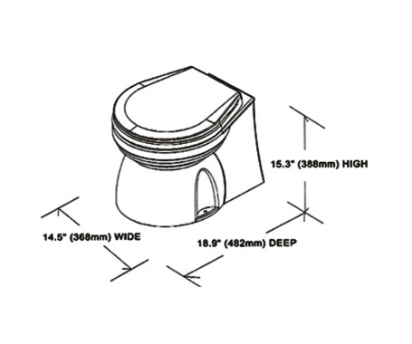TMC - Electric Marine Toilet (Previous Part No. TMC-99910)