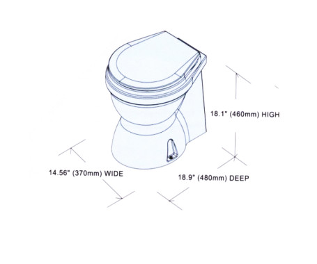 TMC - Electric Marine Toilet (Previous Part No. TMC-99907)