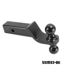 Double Tow Ball Mount - Black Enamel Finish